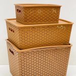 Plastic Storage Box 2pcs set