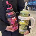 1100ML Sports Water Bottle Cute