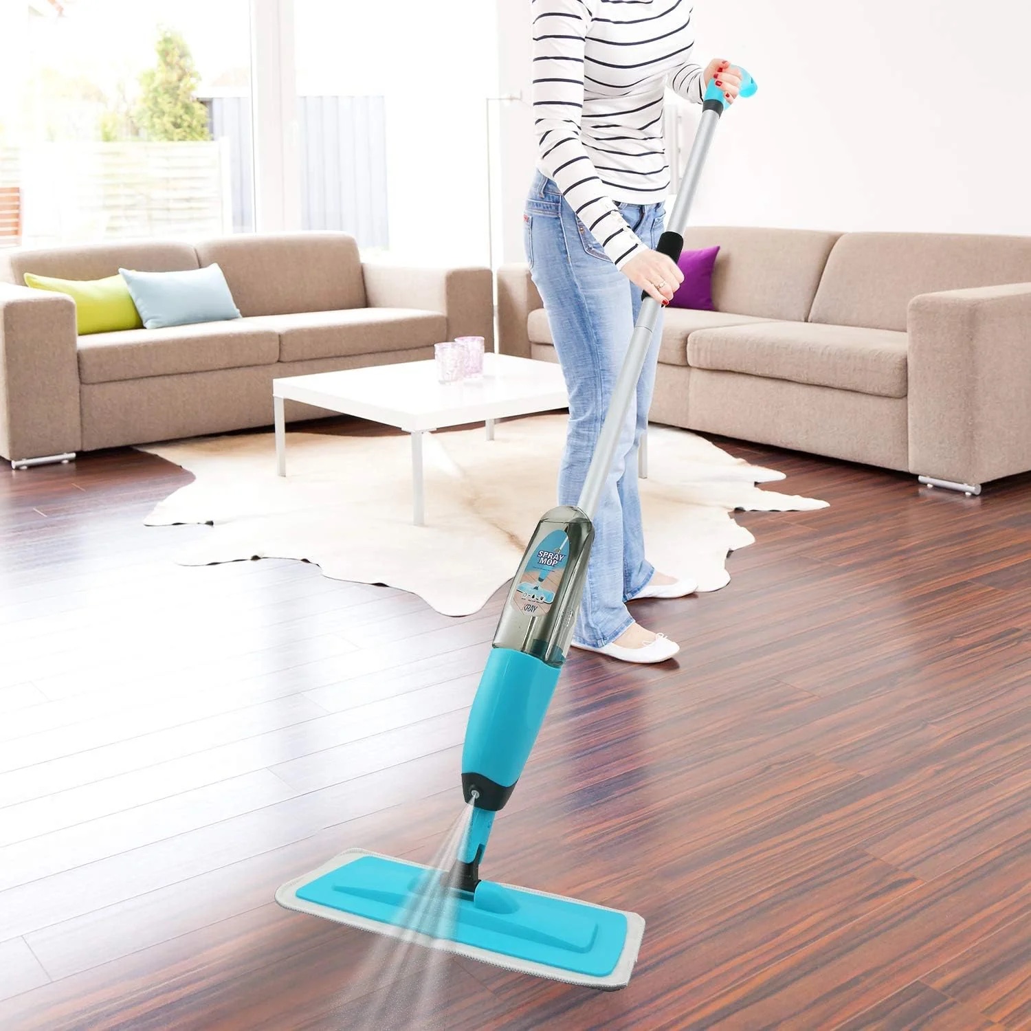 img_0490 Healthy Spray Mop – Floor Mop with Removable Washable Cleaning Pad and Integrated Water Spray Mechanism - Image 1